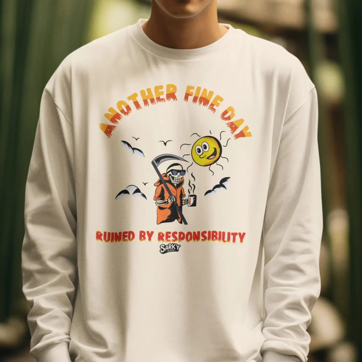 white jumper knit, knitted jumper white, knitted red jumper, red jumper knitted, crew neck jumpers for women, Graphic tees, sarkysloth, sarky sloth