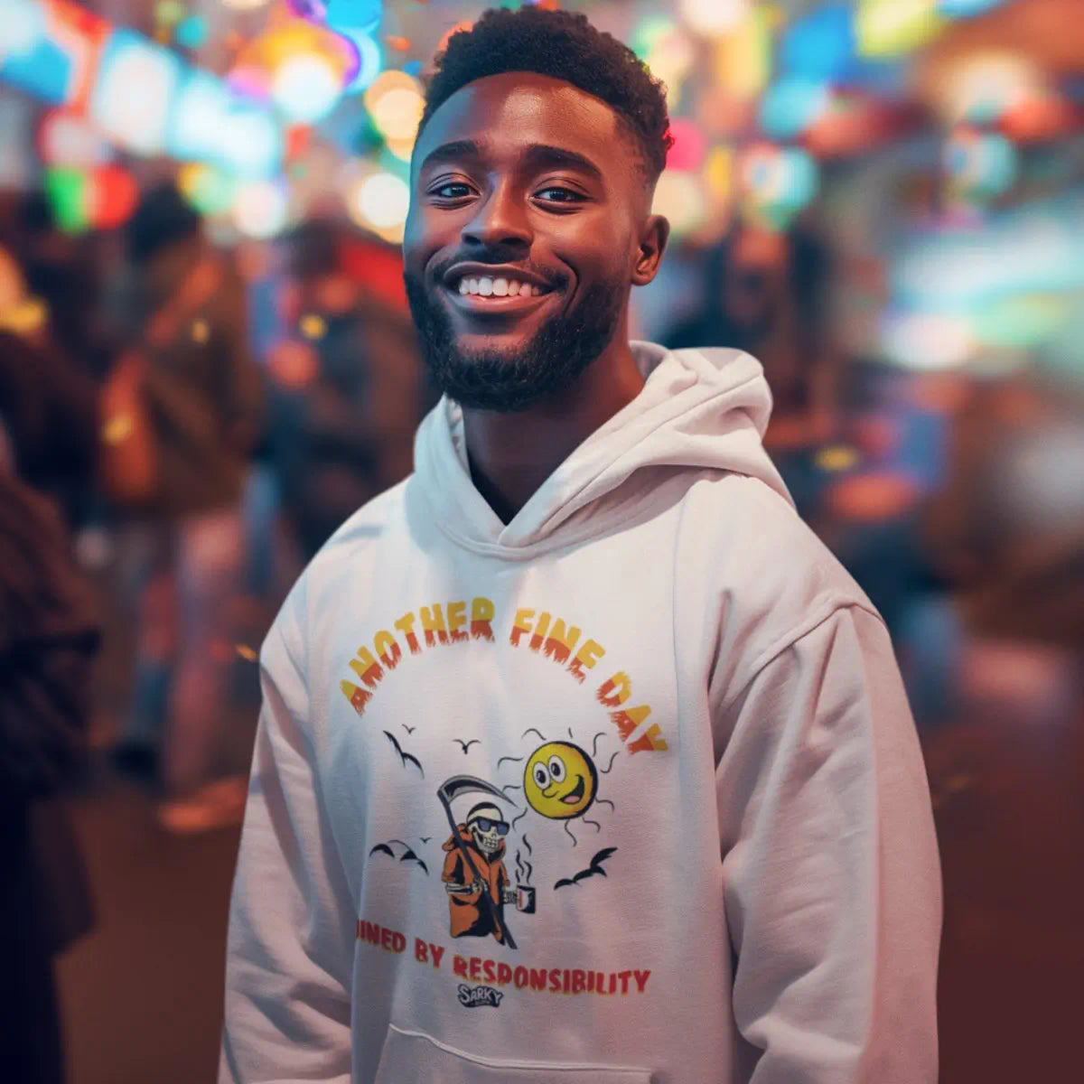 Another Fine Day Ruined by Responsibility Hoodie