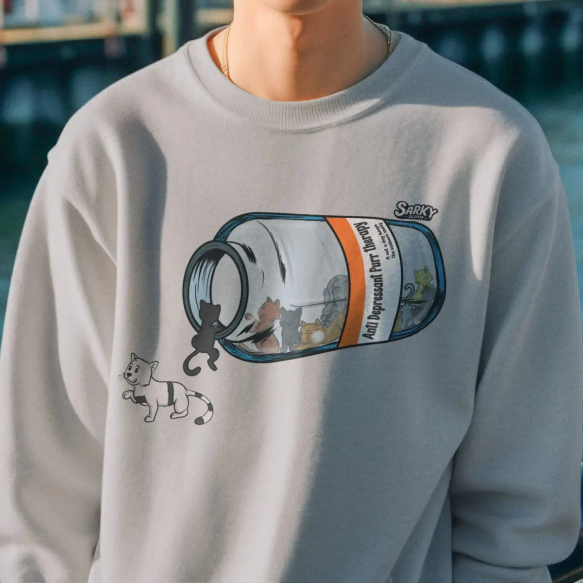 retro jumpers, grey jumper mens, black white jumper, black & white jumper, mens jumper grey, Graphic tees, sarkysloth, sarky sloth