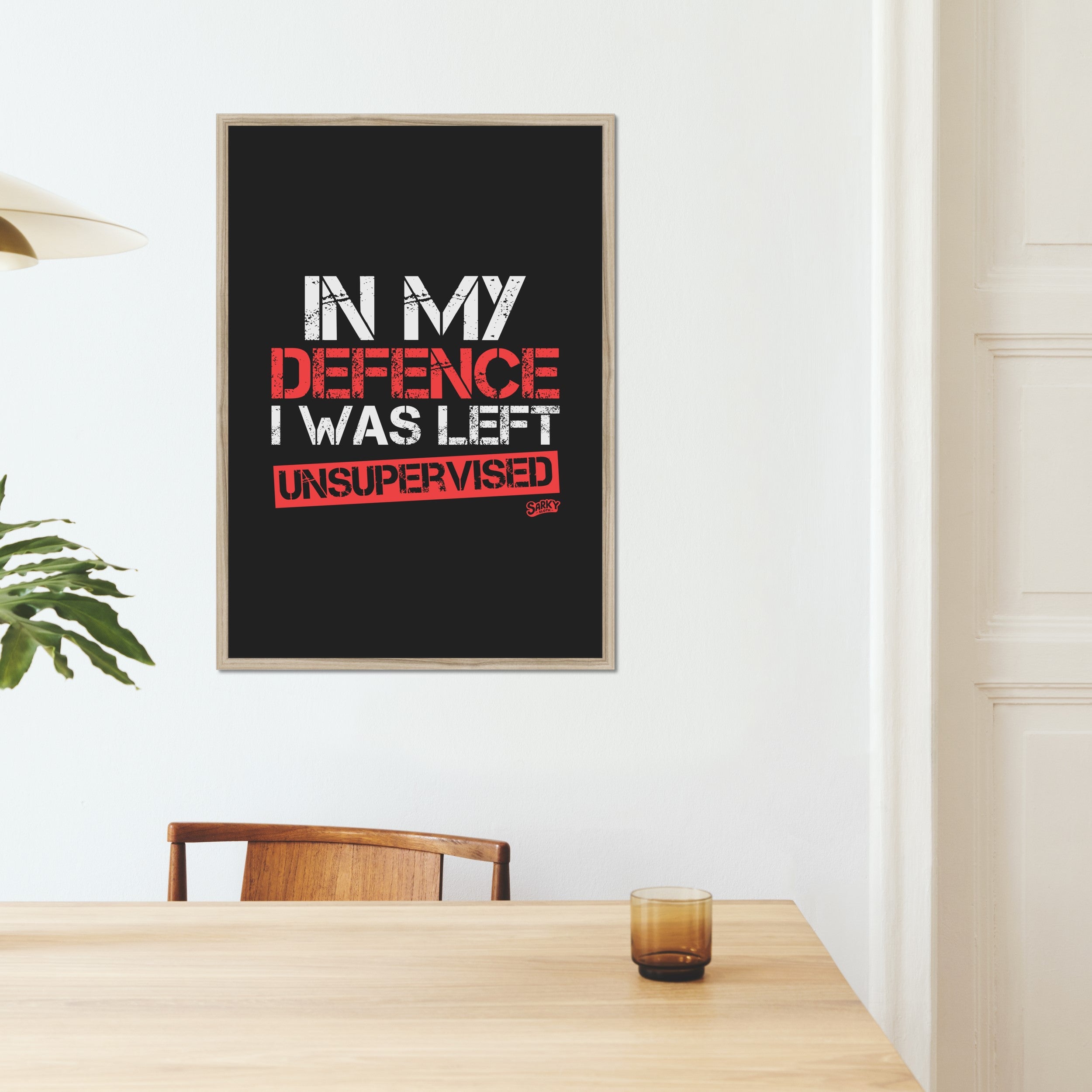sarky sloth, funny canvas art, funny artwork for bathroom, funny picture art, funny wall decor, crazy wall art