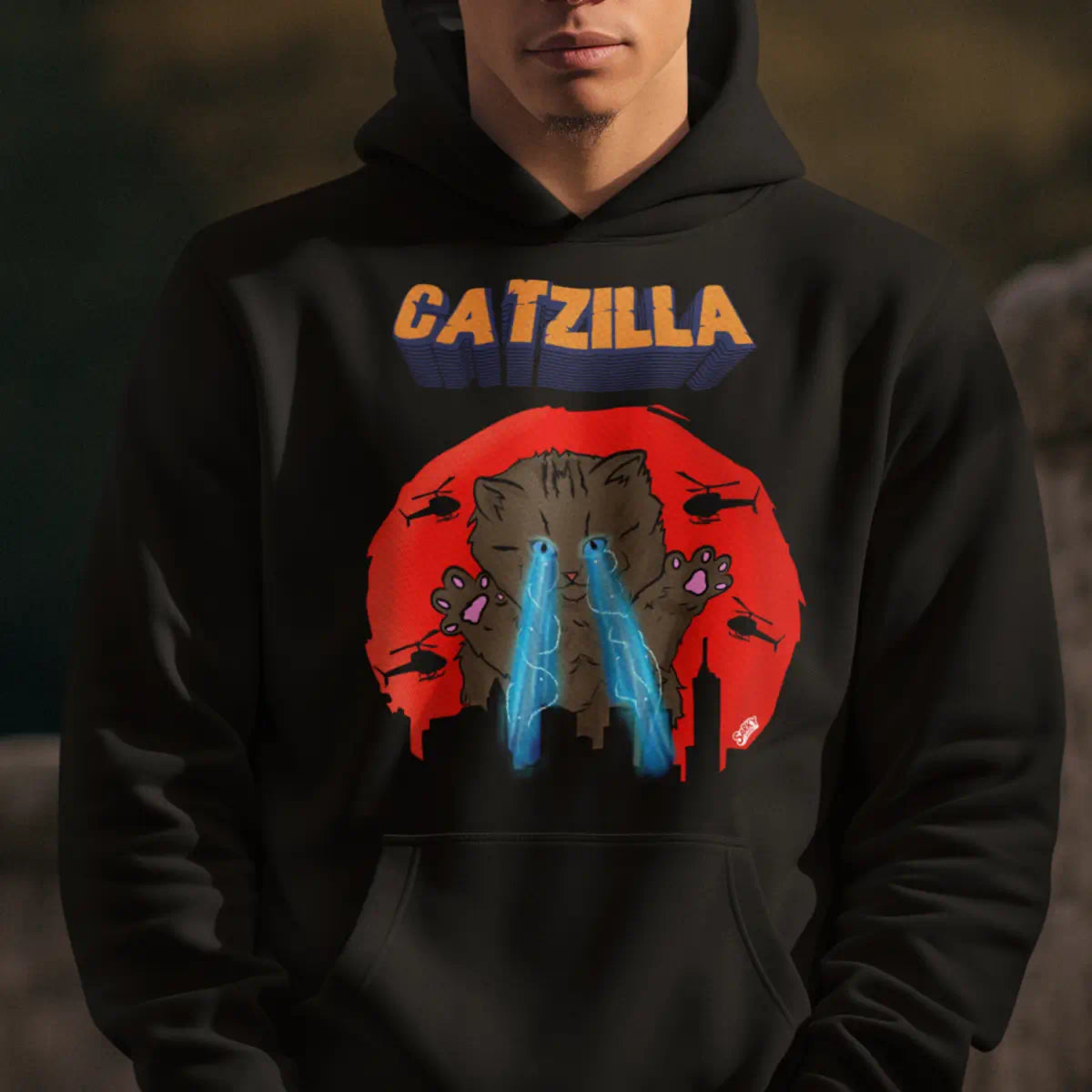 Catzilla Retro Hoodie