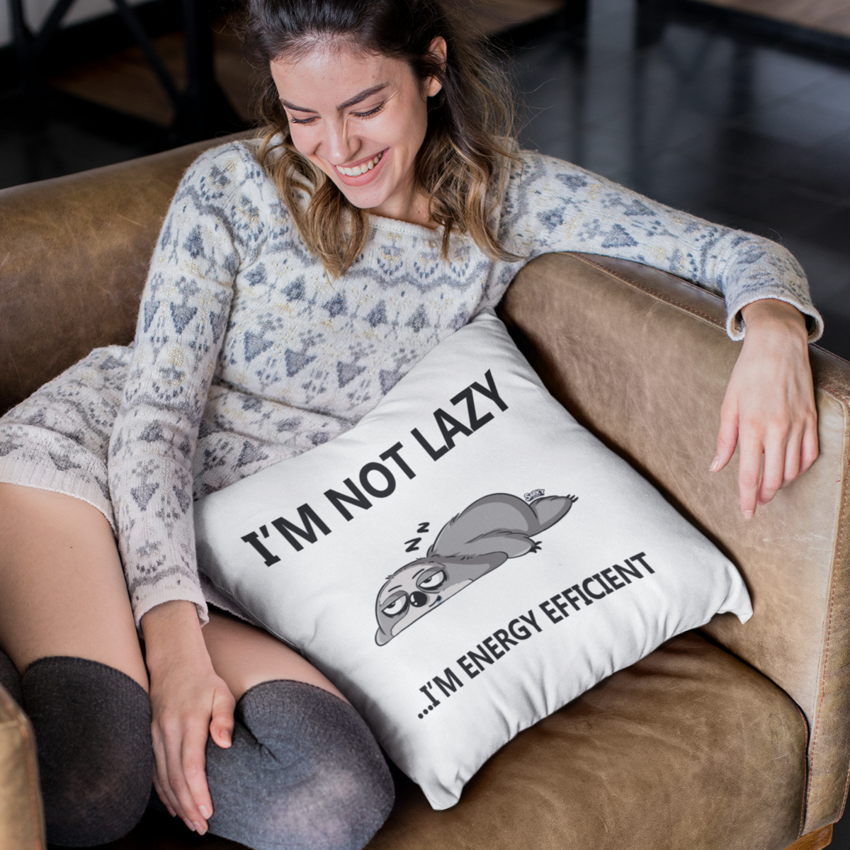 dog cushion covers, made cushions, fish cushion, beige and black cushion covers, 20 cushion covers, Graphic tees, sarkysloth, sarky sloth