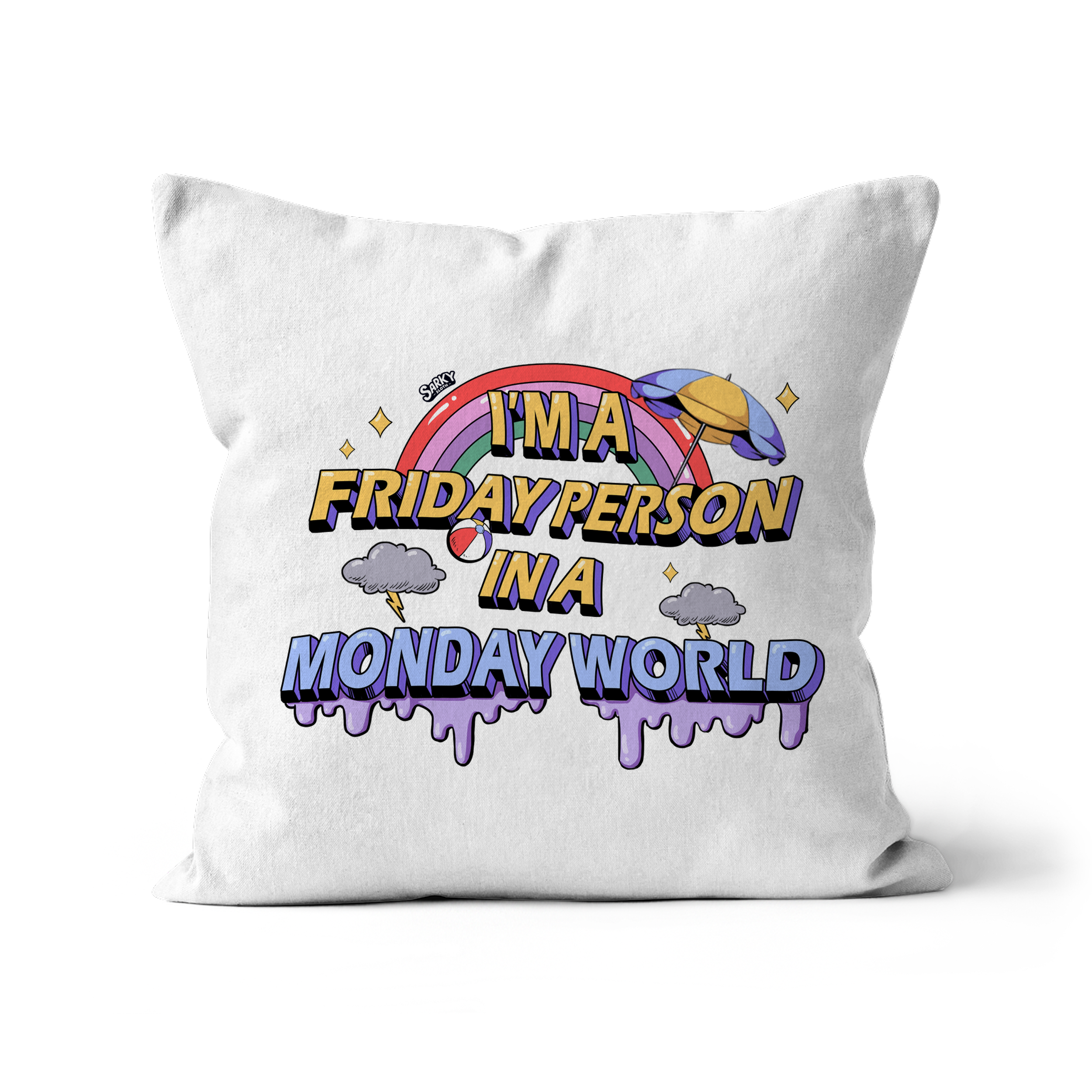 cushion off white, cushions and covers, french cushion, cat cushion covers, horse cushion, Graphic tees, sarkysloth, sarky sloth