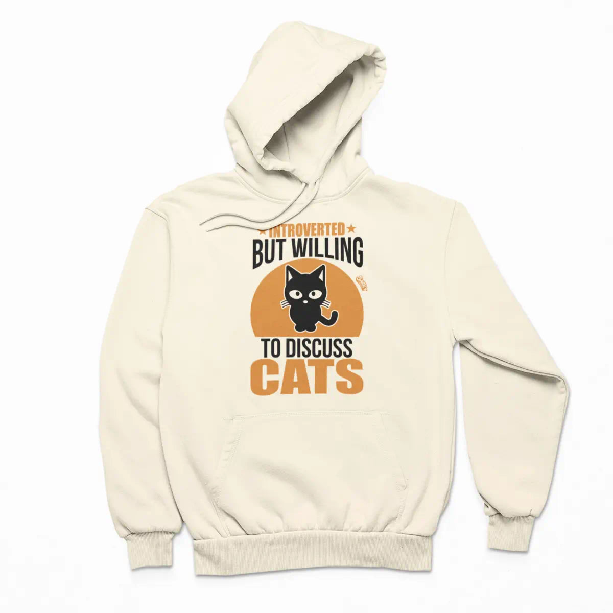 Introverted But Willing to Discuss Cats Hoodie