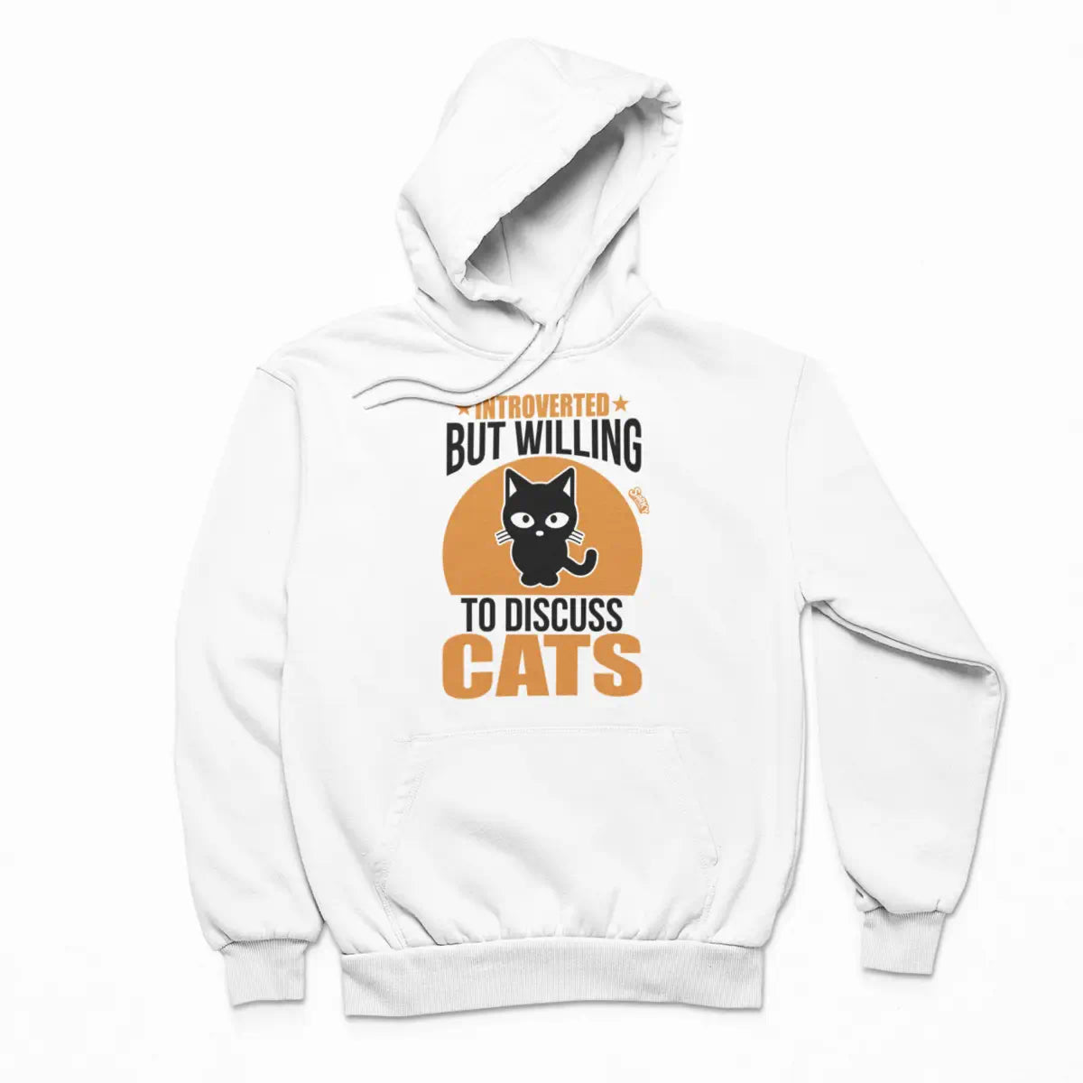 Introverted But Willing to Discuss Cats Hoodie