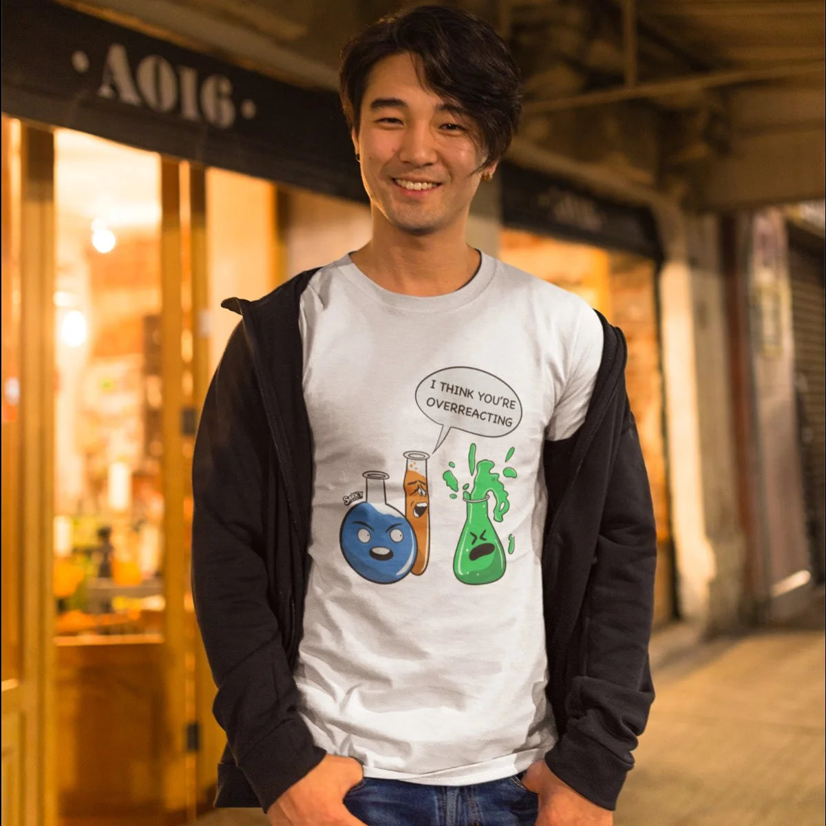 I Think You're Overreacting | Graphic T-Shirts | Sarky Sloth, image size:1200x1200