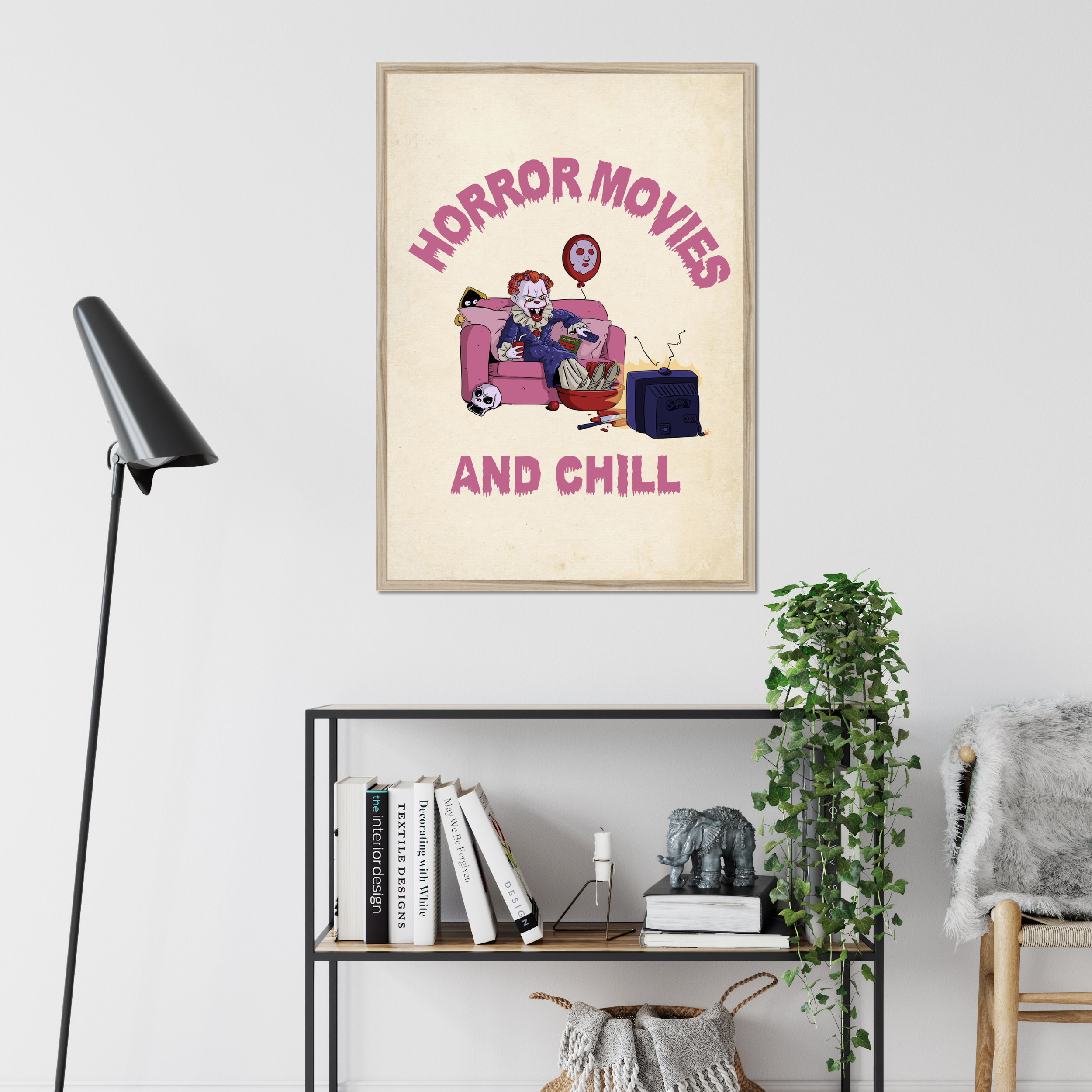 Horror Movies And Chill Art Print