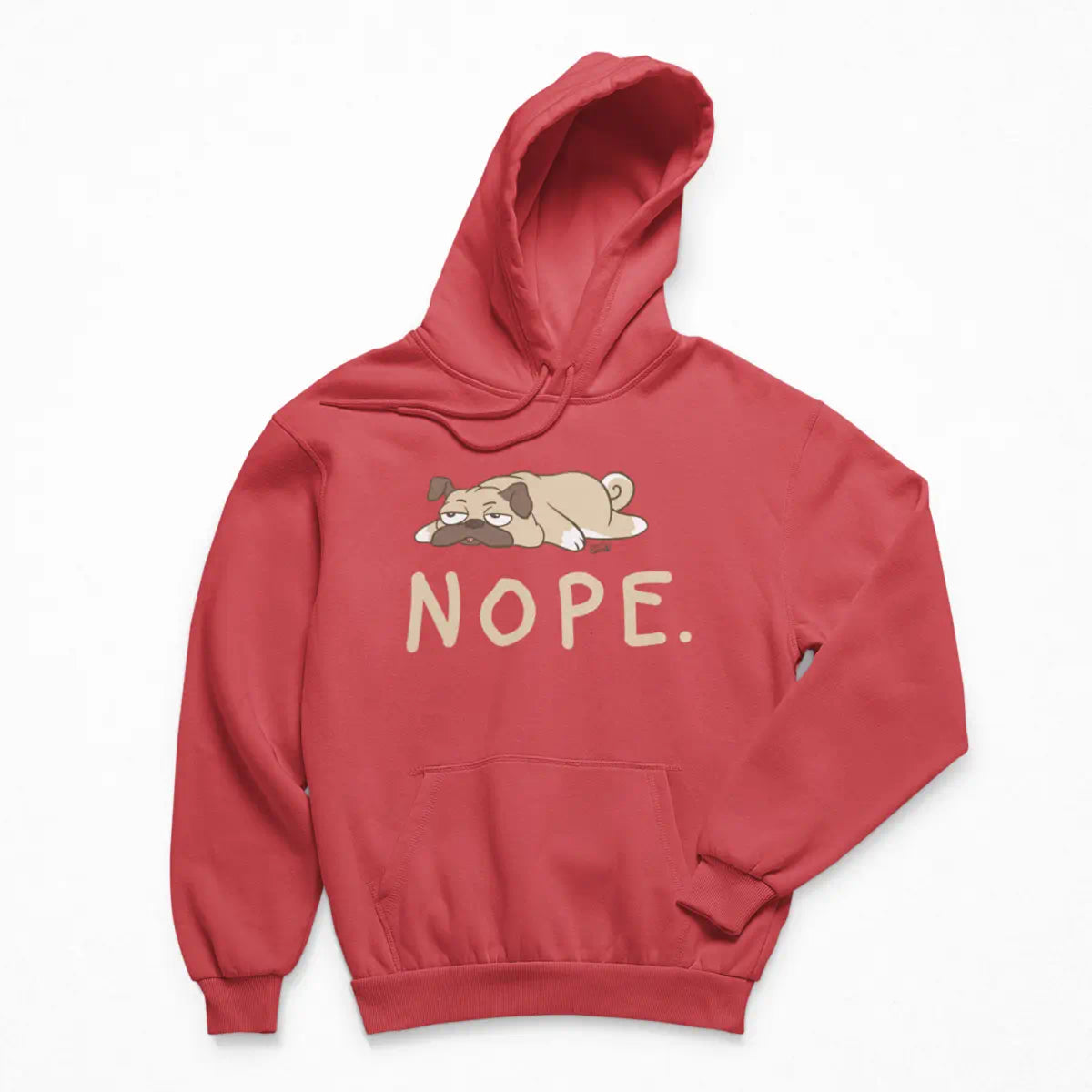 Nope Pug Hoodie
