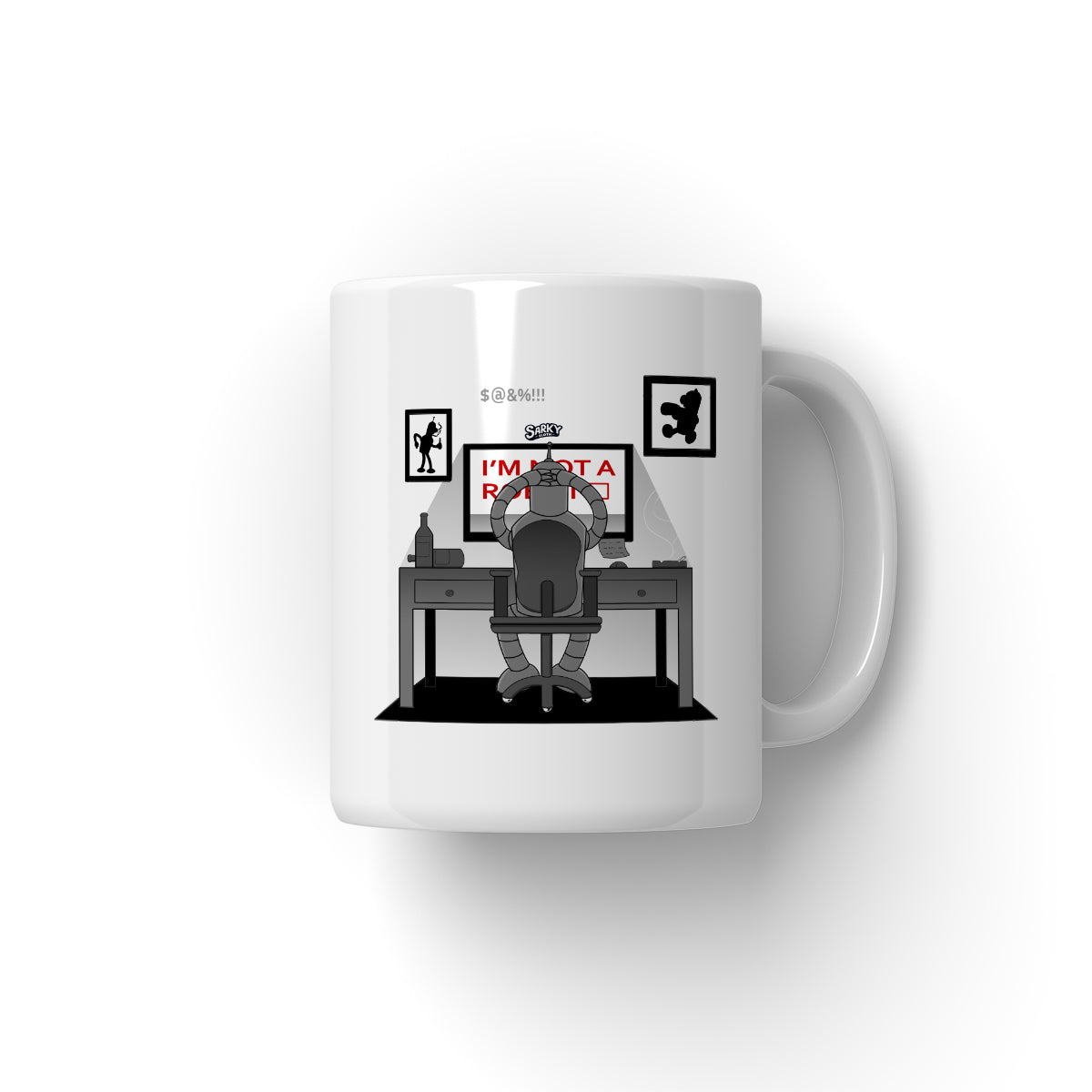 sarky sloth, funny office cups, office humor mugs, sarcastic mugs, funny rude mugs, novelty shaped mugs