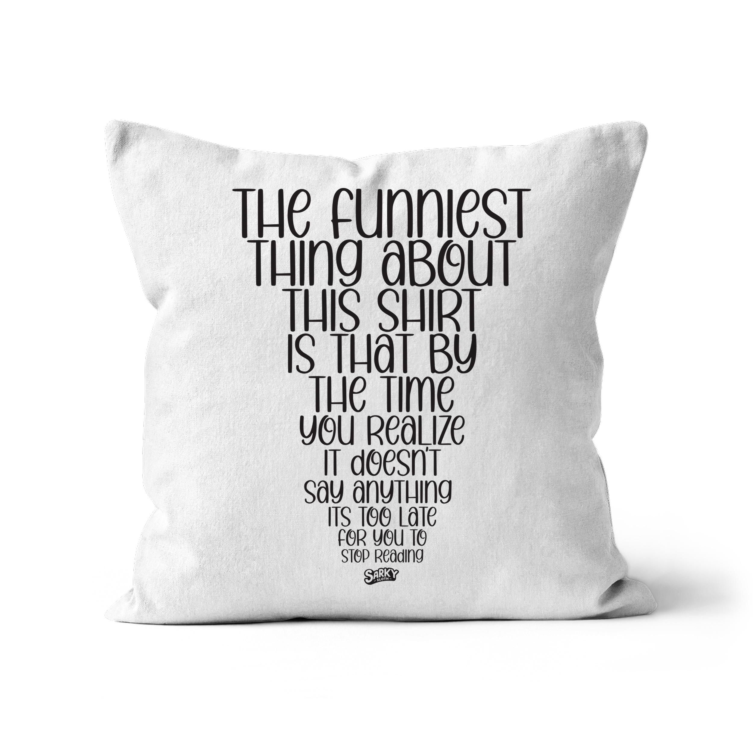 custom cushion uk, animals cushions, black and white cushion covers, cushion pillow, heart cushion, Graphic tees, sarkysloth, sarky sloth