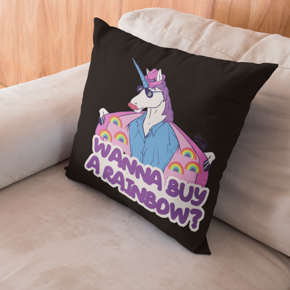 Bootlegicorn Cushion