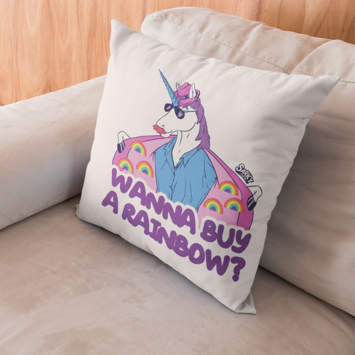 Bootlegicorn Cushion