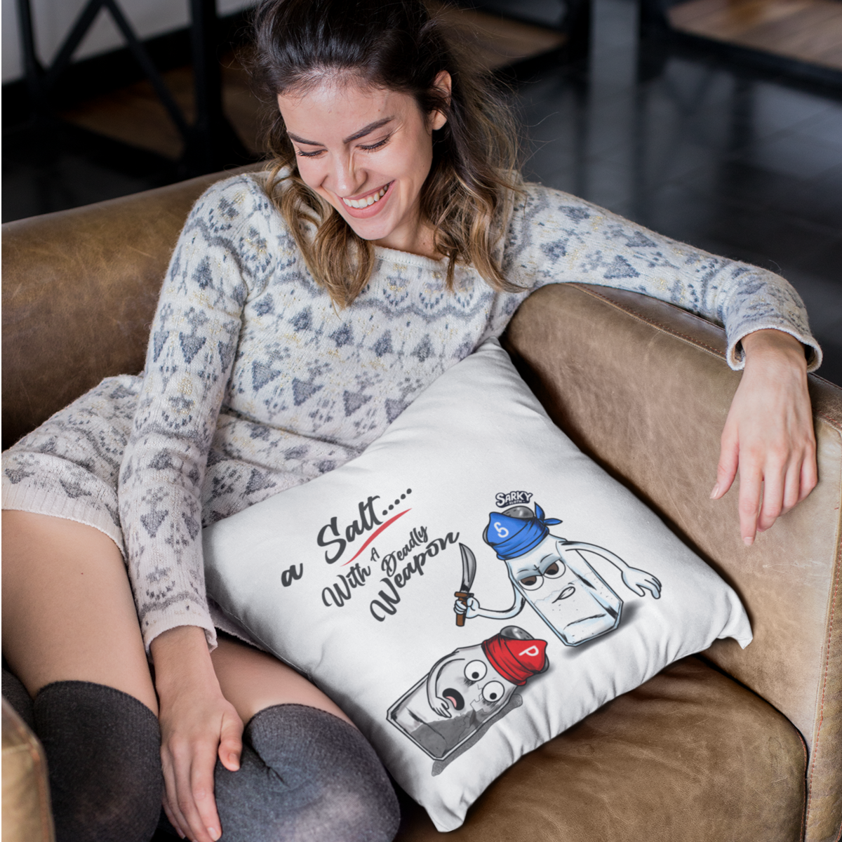 christmas cushion, christmas cushion covers, christmas cushions and covers, large cushions, black cushions, Graphic tees, sarkysloth, sarky sloth