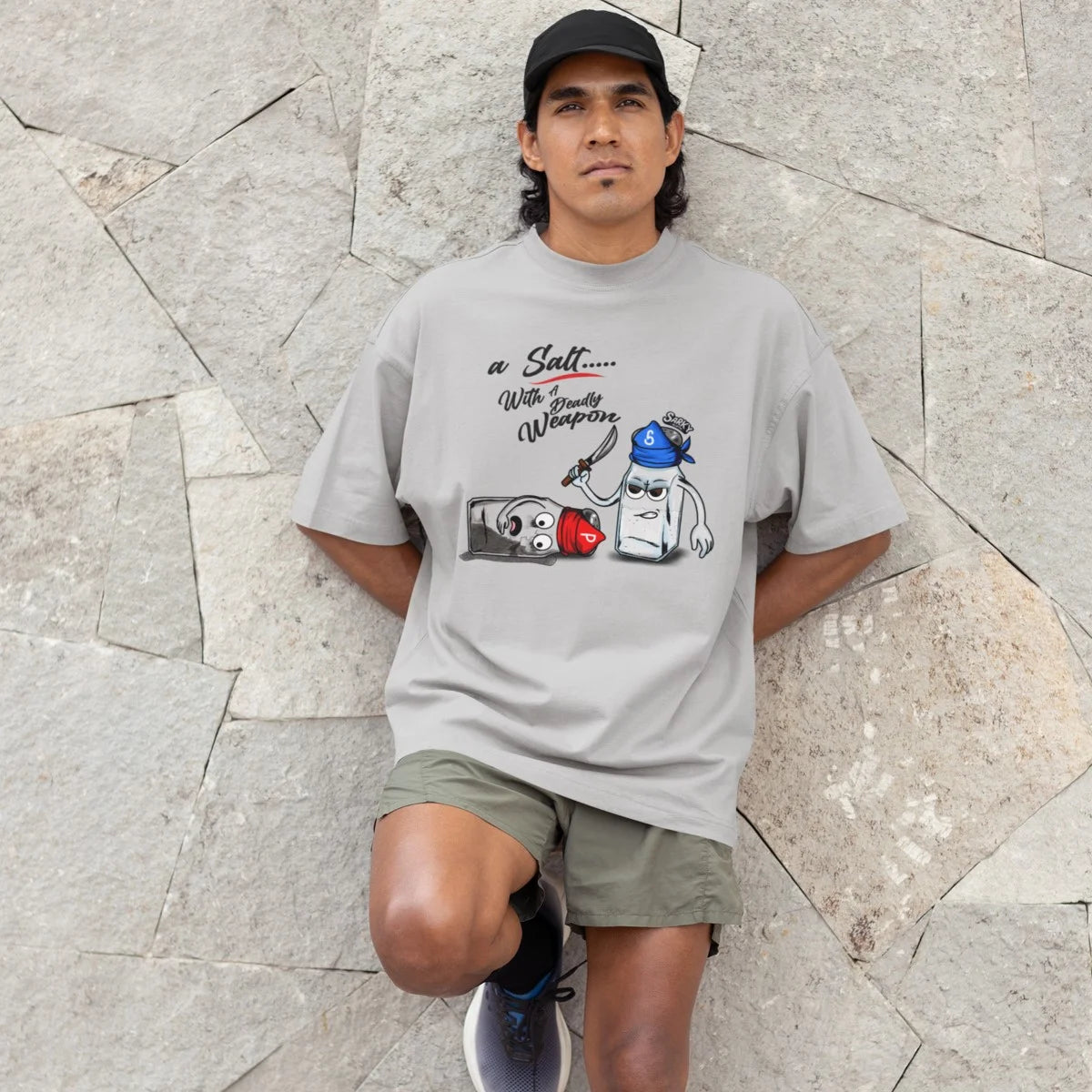A Salt with a Deadly Weapon Oversized Tee