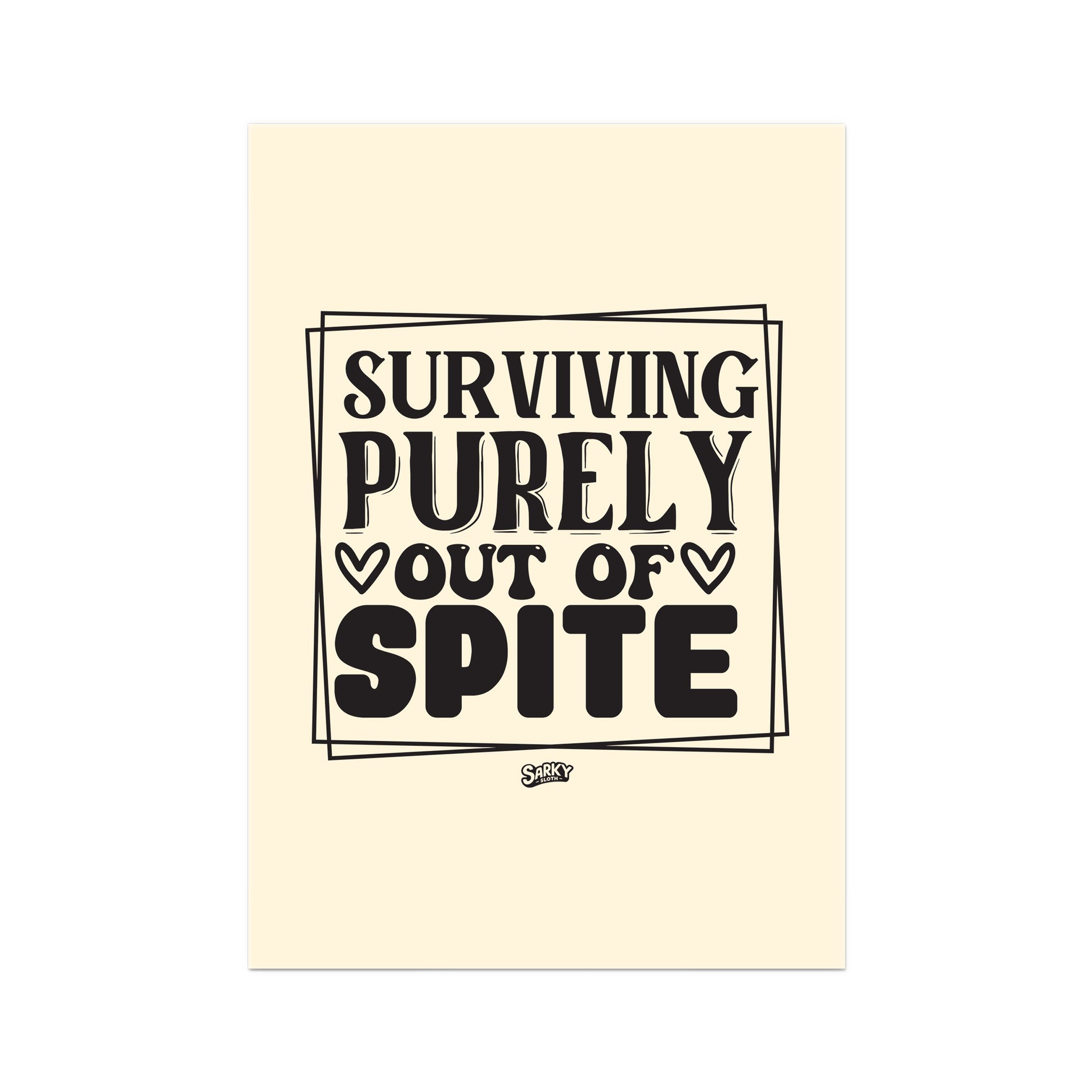 sarky sloth, funny wall posters, funny motivational posters for office, funny science posters, bathroom funny prints, bathroom humour prints